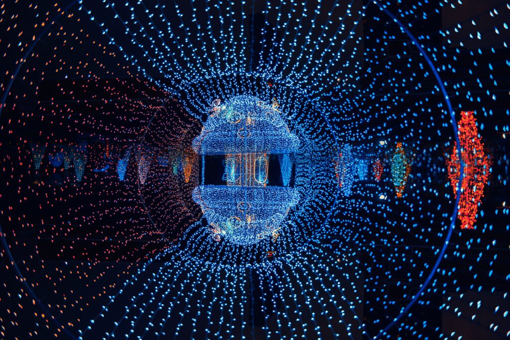 Abstract light display